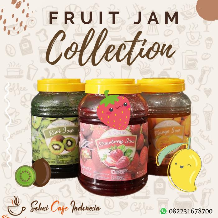 Gambar Tester Fruit Jam 300gr Strawberry Mango Kiwi Pineapple Passion Fruit - Mulberry dari Solusi Cafe Indonesia Kab. Gresik Tokopedia