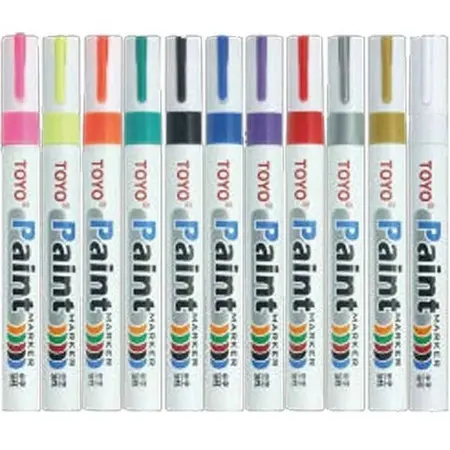 Spidol Ban Permanen merk TOYO Ori Asli Paint Marker Spidol Nat Keramik
