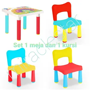 Claris Set Meja Kidzone Fantastic Dan Bangku Kursi Anak 1 Pcs (GOJEK)