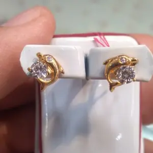 Anting Lumba Lumba Earring Dolphin Gold