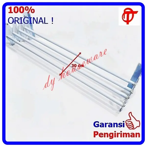 Jemuran Dinding Lipat Rak Handuk Dinding 80 CM 2