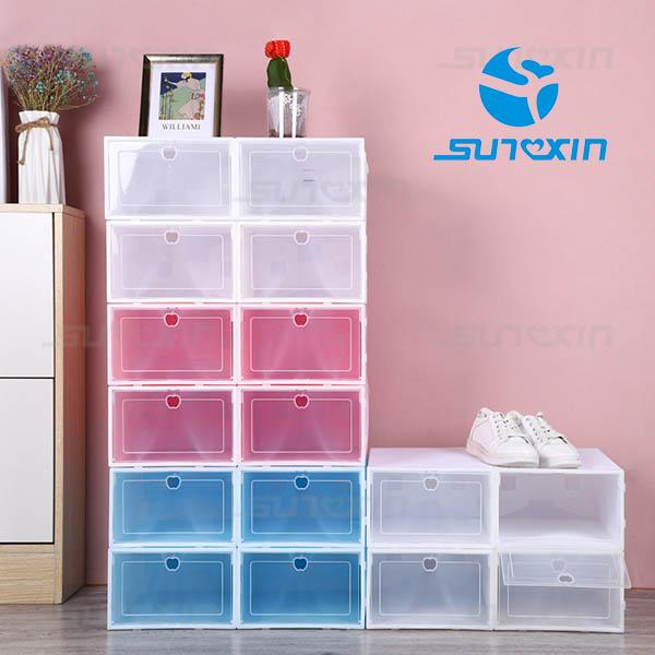 1 SET/ 3PCS KOTAK SEPATU/SANDAL TRANSPARAN/SHOES BOX/RAK SEPATU 2
