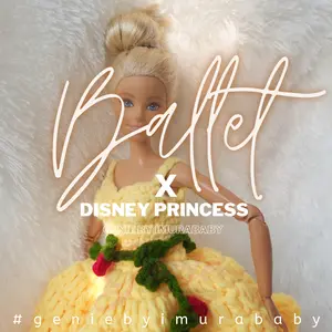 baju boneka barbie rajut disney princess karakter