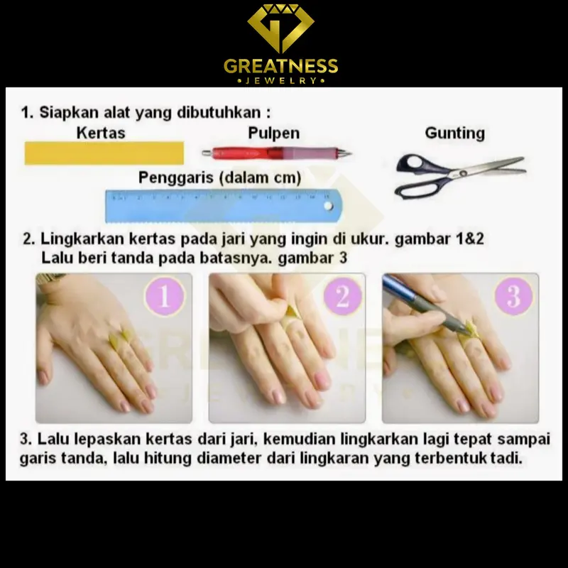 Cincin Kawin Single Wanita Palladium GR-101 1