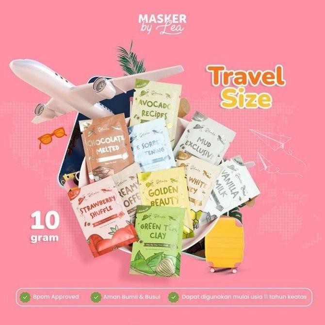 BPOM Masker Wajah Bubuk Organik Travel Size By Lea Gloria 10 gr Murah 2