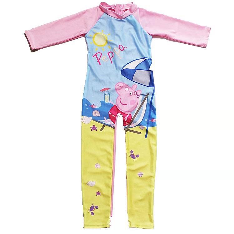 Baju renang anak perempuan muslim lengan panjang frozen mlp hk import 4