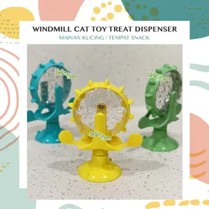 Windmill Cat Toy Treat Dispenser - Mainan Kucing / Tempat Snack Kucing