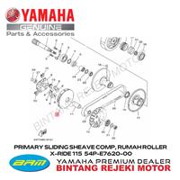 Gambar PRIMARY SLIDING SHEAVE COMP, RUMAH ROLLER X-RIDE 115 54P-E7620-00 dari Yamaha Bintang Rejeki Motor Kab. Bandung 4 Tokopedia