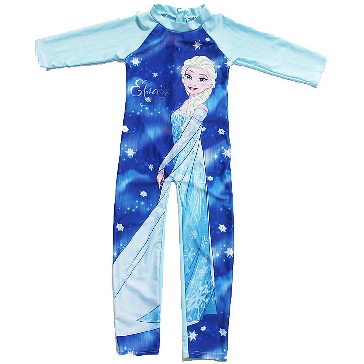Baju renang anak perempuan muslim lengan panjang frozen mlp hk import 3