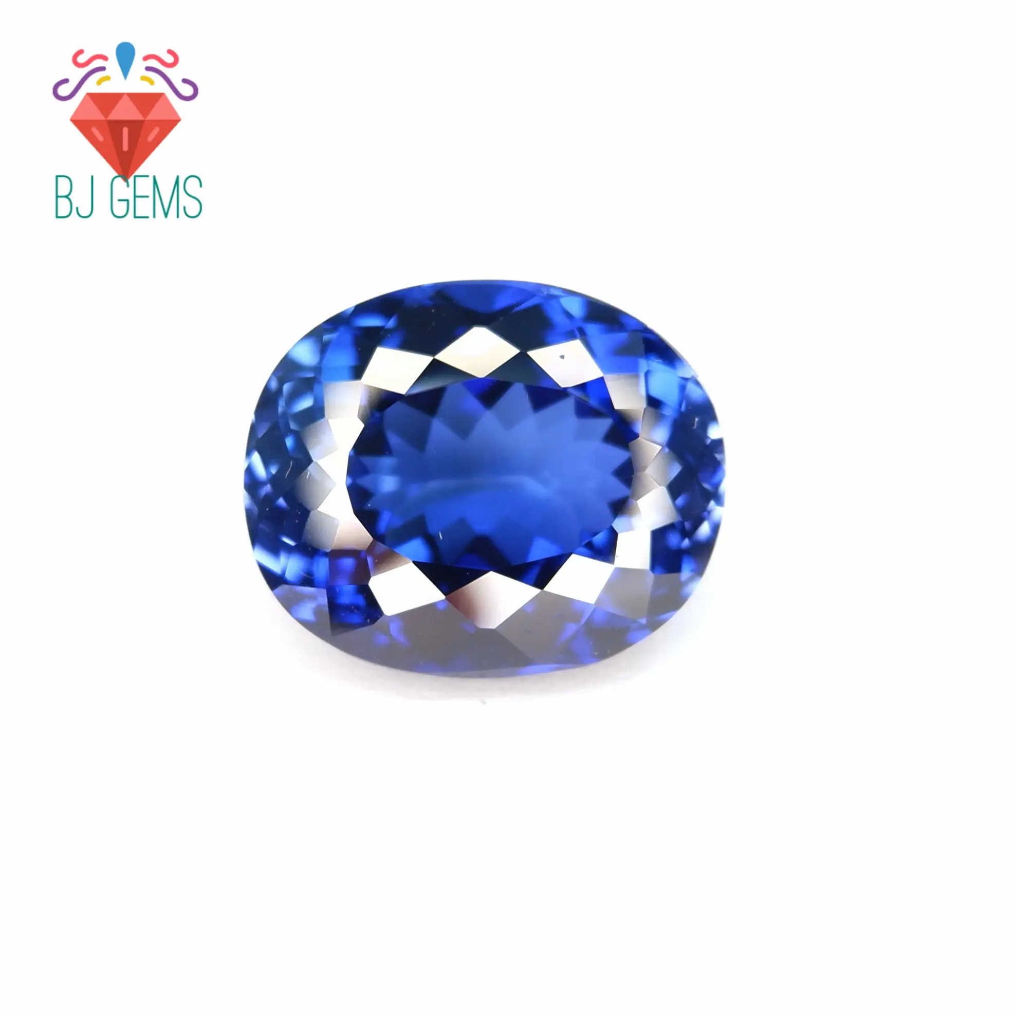 Big size Blue Safir Catam Corundum Lab Hand cutting