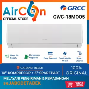 AC GREE GWS 18MOO 2 PK + PASANG INSTALASI