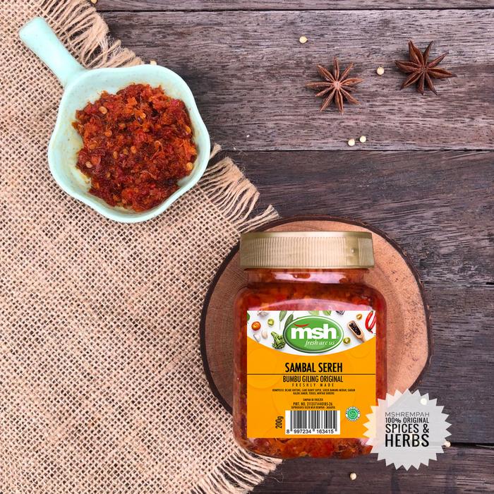 Gambar Sambal Sereh Premium 200gr dari MSH REMPAH Kota Administrasi Jakarta Selatan Tokopedia