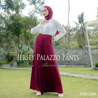 Gambar Celana Kulot Wanita Panjang Highwaist Jersey Palazzo Pants Bahan Super Adem Nyaman Pinggang Karet Ukuran 65-95cm Panjang 100cm dari Griya Almira Hijab9097 Kota Bandung 5 Tokopedia