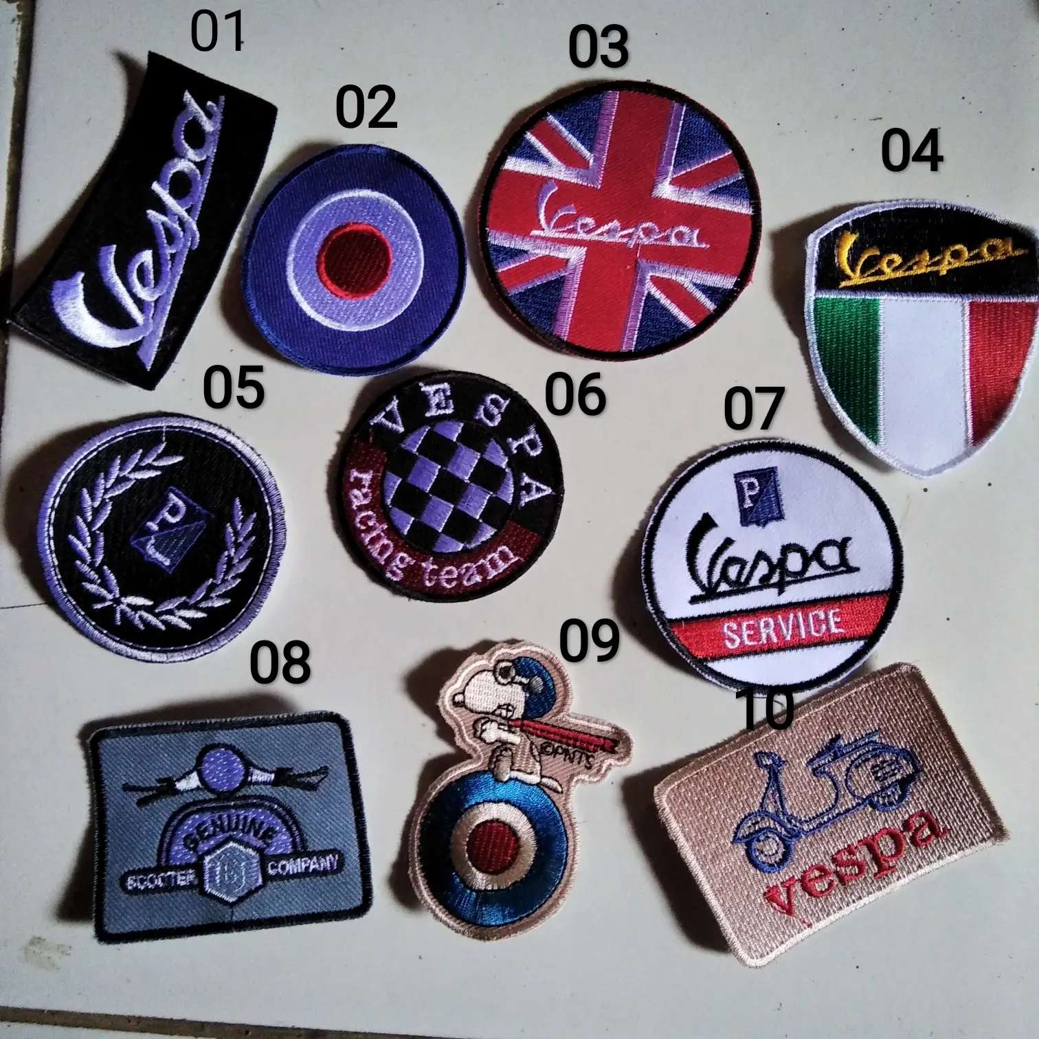 bordiran patch grup motor Vespa