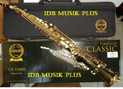 Saxophone Soprano Grassi Gold Series Gr Ssp800 Original