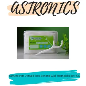 TaffOmicron Dental Floss Benang Gigi Toothpicks 50 PCS