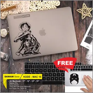 Stiker Decal Cover Laptop Macbook Aksesoris Garskin Laptop One Peace 2