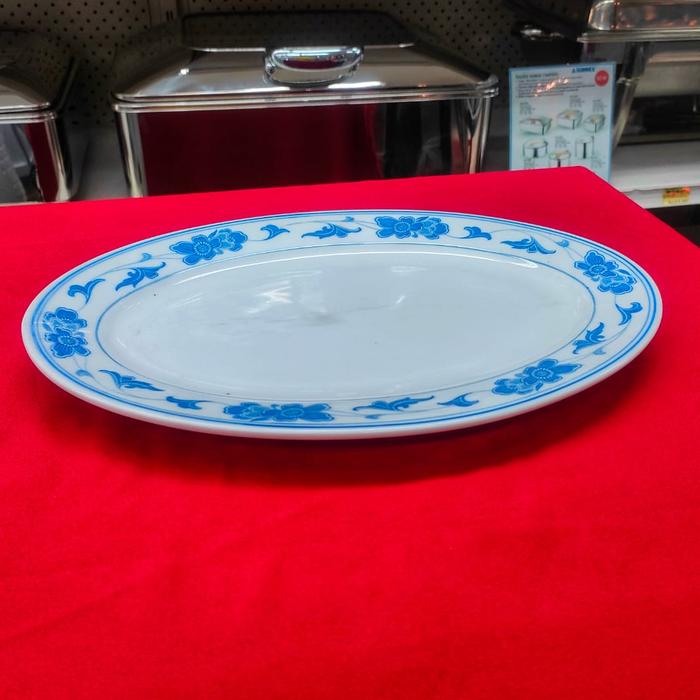 Gambar Blue Flower U1514 Oval Platter / Piring Oval 35 cm dari Toko Cuci Gudang Alat Dapur Kota Administrasi Jakarta Selatan Tokopedia