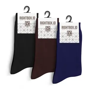 Kaos Kaki Kantor Pria, Hitam Polos, Allsize Dewasa