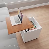 Gambar Decorunic Meja Nakas Kamar Tidur - Bedside Table Meja Storage Lift Up dari Decorunic Kab. Jepara 4 Tokopedia