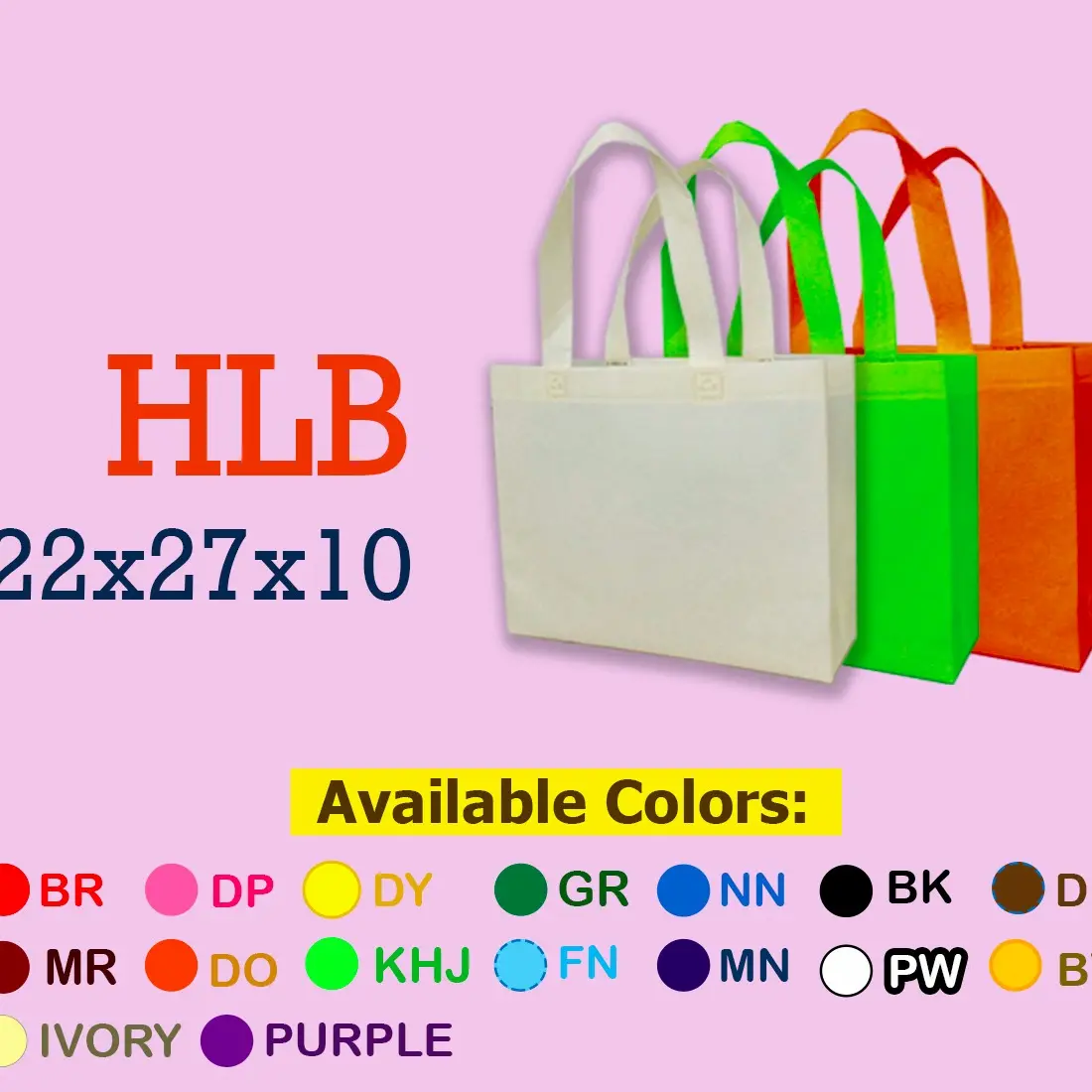 Goodie bag spunbond polos model box standing 222710