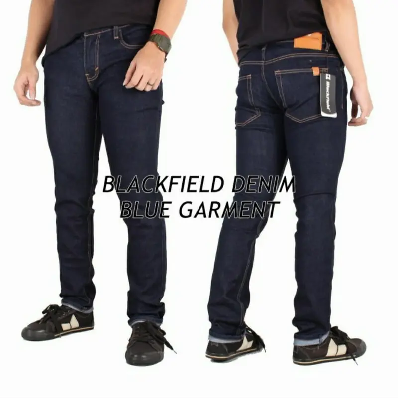 Big size!! celana jeans pria stretch Slim fit Xxxxxl / jeans pria Denim High Panjang Melar Nyaman 0