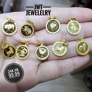 LIONTIN EMAS 24k HK ASLI 99.99 SHIO HADIAH GIFT