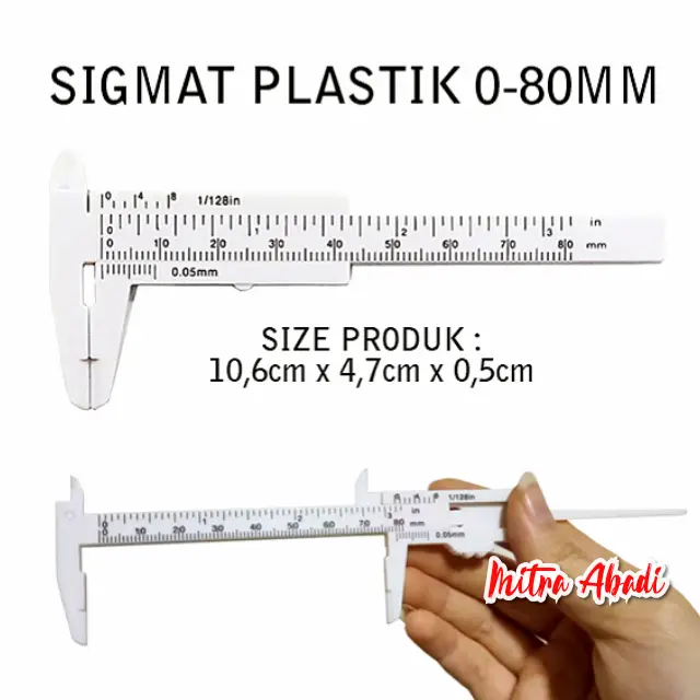 Jangka Sorong Sigmat / Sketmat / Vernier Caliper Mini Plastik
