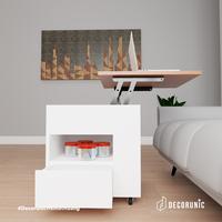 Gambar Decorunic Meja Nakas Kamar Tidur - Bedside Table Meja Storage Lift Up dari Decorunic Kab. Jepara 5 Tokopedia
