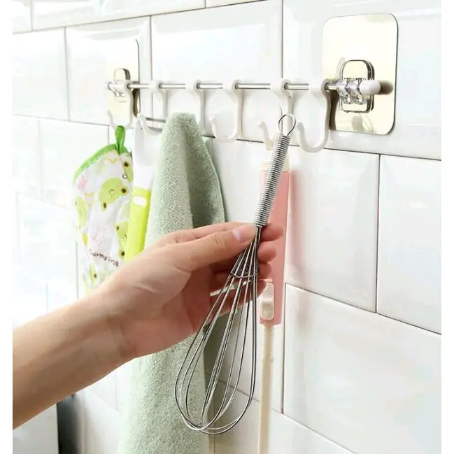 Tempelan Dinding Super Kuat Hook Rak Sudut Tempelan Kait Rak Gantung 2