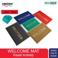 Gambar Fantasy Keset Welcome Anti Slip Doormat 60x80 cm Karpet PVC Mie Bihun Lobby - Merah dari Fantasy Official Kota Tangerang 1 Tokopedia