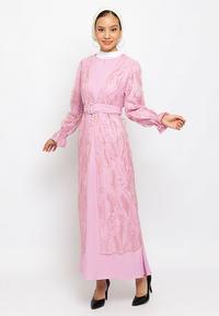 Gambar Puricia - Gamis Wanita Hawa - B - Pink, S dari Kopamart Kota Surabaya 1 Tokopedia