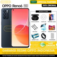 Gambar OPPO RENO 6 5G 8/128 RENO6 5G 8/128 GARANSI RESMI INDONESIA - AURORA, NO GIFT dari Cuan Gadget.id Kota Bekasi 2 Tokopedia