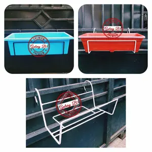 rak bunga gantung pagar/rak bunga balkon/rak pot panjang