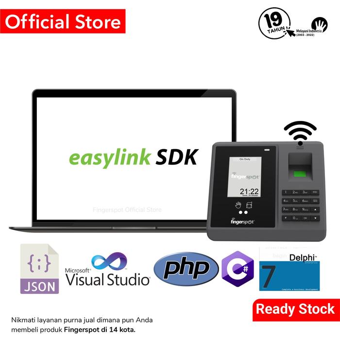 Gambar Software Development Kit SDK Mesin Absensi Fingerspot Easylink SDK dari Fingerspot IoT Store Kota Surabaya Tokopedia