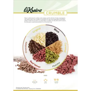 La Kreiva Crumble FINE Topping All Variant 100gr TERSEDIA HARGA GROSIR