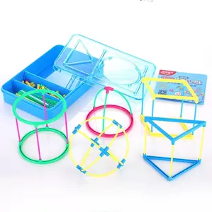 Mainan Montessori RANGKA GEOMETRI BANGUN RUANG 3D Matematika Besar