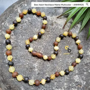 Kalung Amber Dewasa Premium Matte Multicolor 46-50cm ANMM105 By Amber Bee