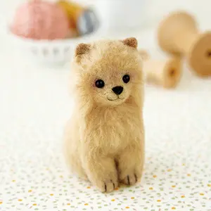 DIY needle felting kit wool Pomeranian 441-450