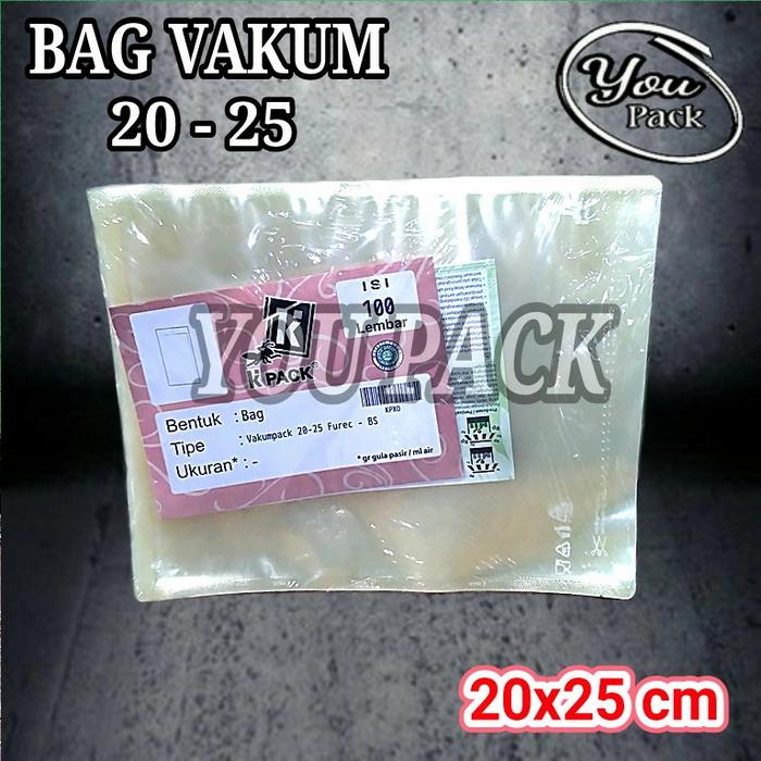 Gambar BAG VAKUM 20X25 CM PLASTIK KEMASAN VACUUM-VAKUMPACK FROZEN FOOD KPACK dari You Pack Kota Surabaya Tokopedia