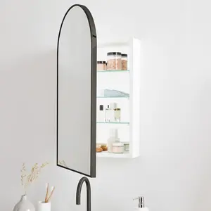 MR-05 Cermin kamar mandi minimalis rak rias bulat oval gantung ruang tamu