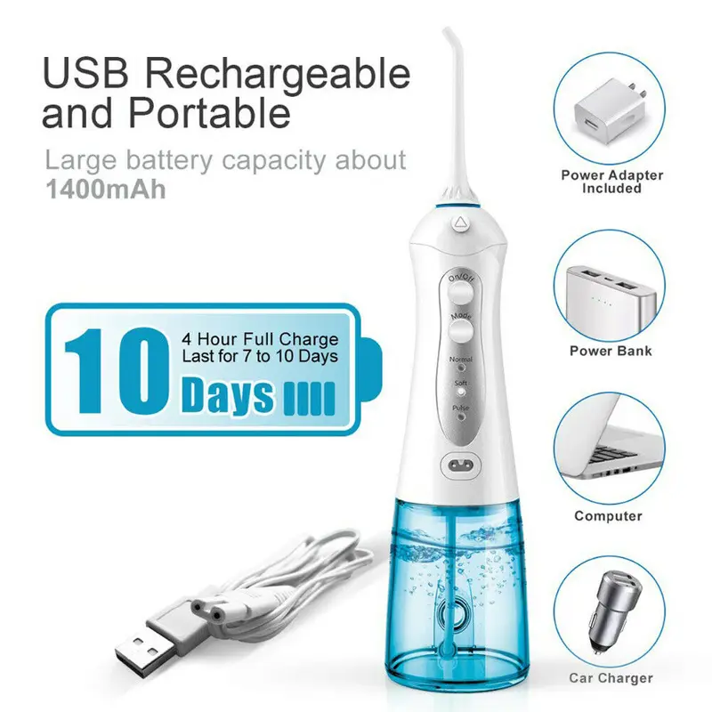 Portable Oral Irrigator Water Flosser Dental Electric Floss FC1591 2