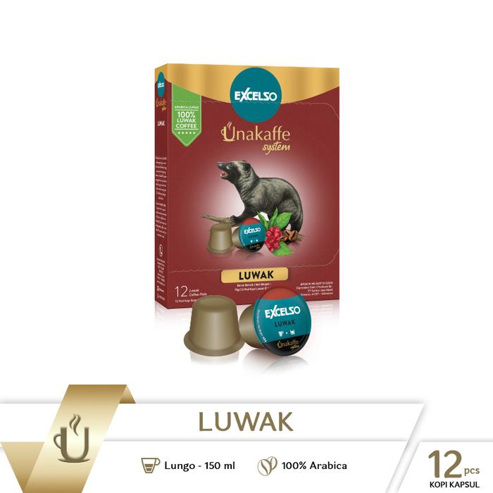 Gambar Coffee Capsule - Kopi Kapsul Excelso Unakaffe Luwak Box dari Unakaffe System Kota Tangerang Tokopedia
