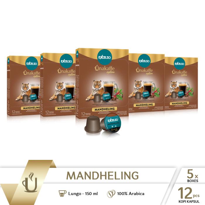 Gambar Kopi kapsul Excelso Unakaffe Mandheling - Pack Of 5 Folding Box dari Unakaffe System Kota Tangerang Tokopedia