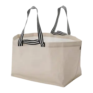 Kantong Loundry Tas Belanja Plastik Tahan Robek Krem 71liter