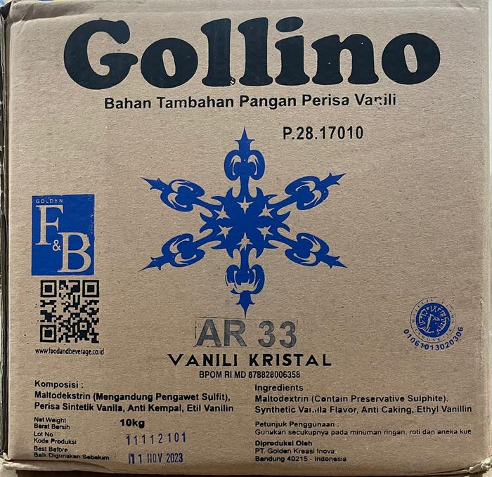 Gambar Vanili Bubuk - Vanilie Crystal AR33 Repack 250gr dari Baking Store Kota Tangerang Tokopedia