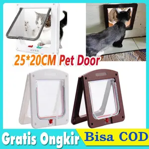 Pet Door Pintu Anjing Kucing hewan ukuran 25*20 CM