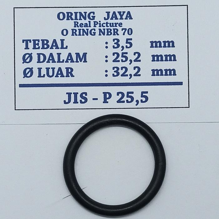 Gambar o ring seal 3,5 x 25,2 x 32,2 mm JIS P 25,5 NBR 70 dari oringjaya Kota Surabaya Tokopedia