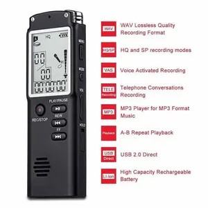 Perekam Suara Digital Voice Recorder 8GB mini
