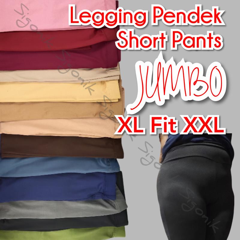 Celana Pendek Short Pants Street Wanita Allsize L fit XL Legging 1